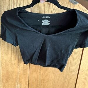Wild Fable Classic Black Crop Top